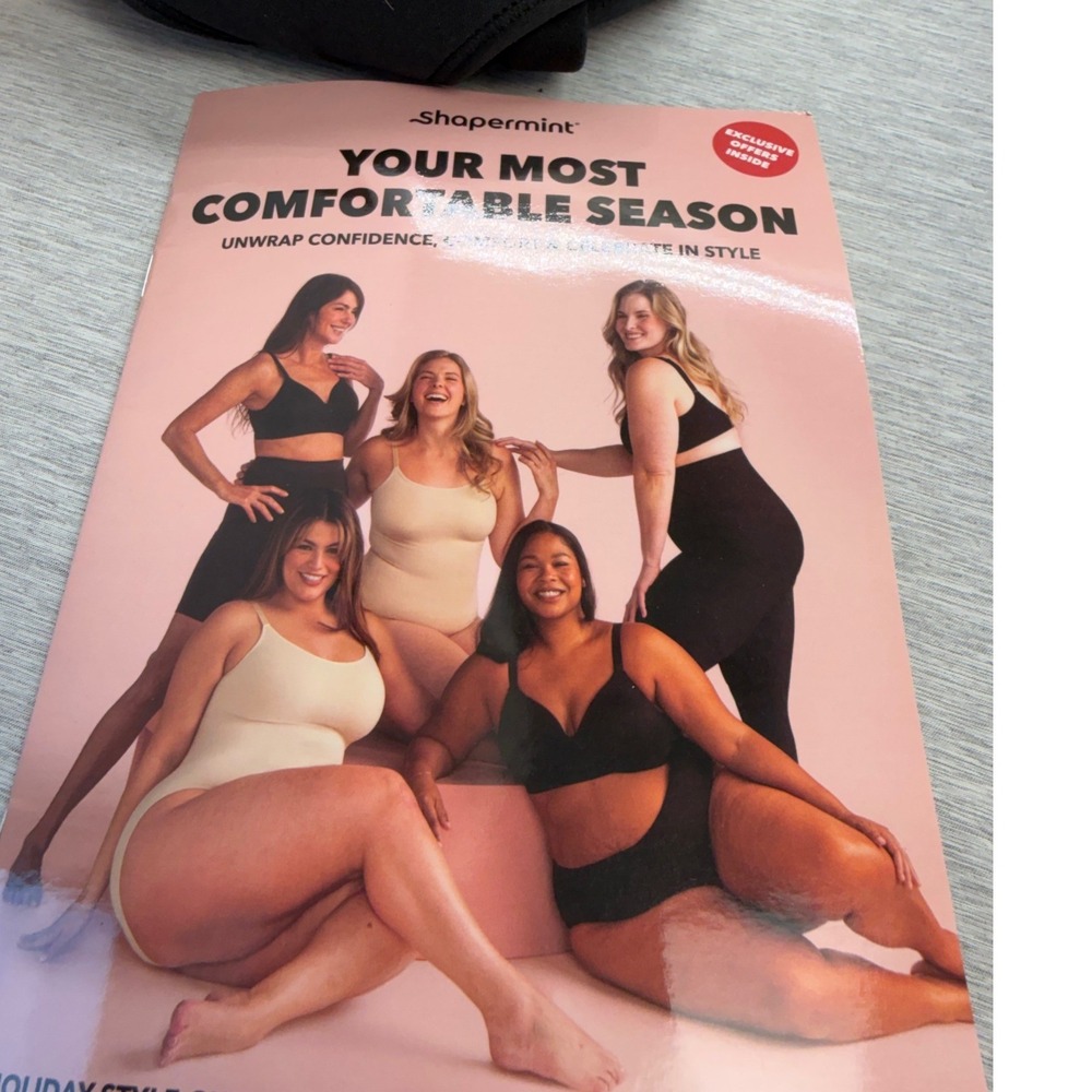 Shapermint Essentials Black Sweetheart Wireless Contour Bra 2XL #10035 NWT